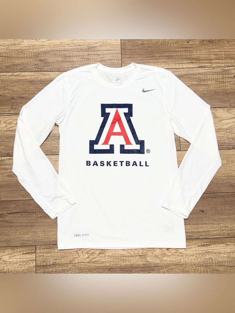 Nike Dri Fit UofA University Of Arizona Wildcats NCAA Long Sleeve Shirt Adult S